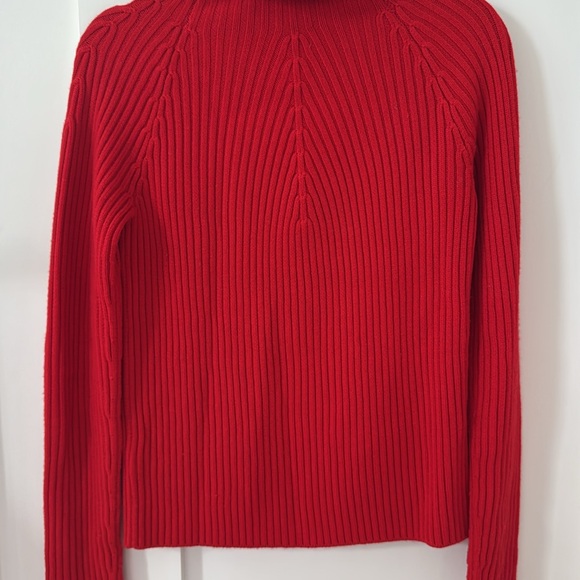 St John Red Wool Turtleneck Sweater Size XS - Picture 5 of 8